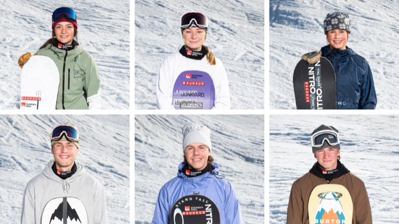 Fr.v. Tova Nejne, Novalie Engholm, Lova Bäckström, William Almqvist, Niad Hedberg och Ruben Rosenfors. Foto: Daniel Bernstål. 