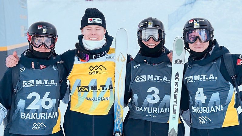 Fr.v Robin Olgård, Walter Wallberg, Rasmus Stegfeldt och Filip Gravenfors.