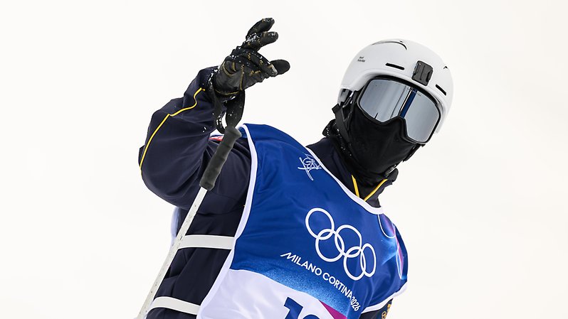 Jesper Tjäder slutade femma i slopestylefinalen på OS. Foto: Bildbyrån.